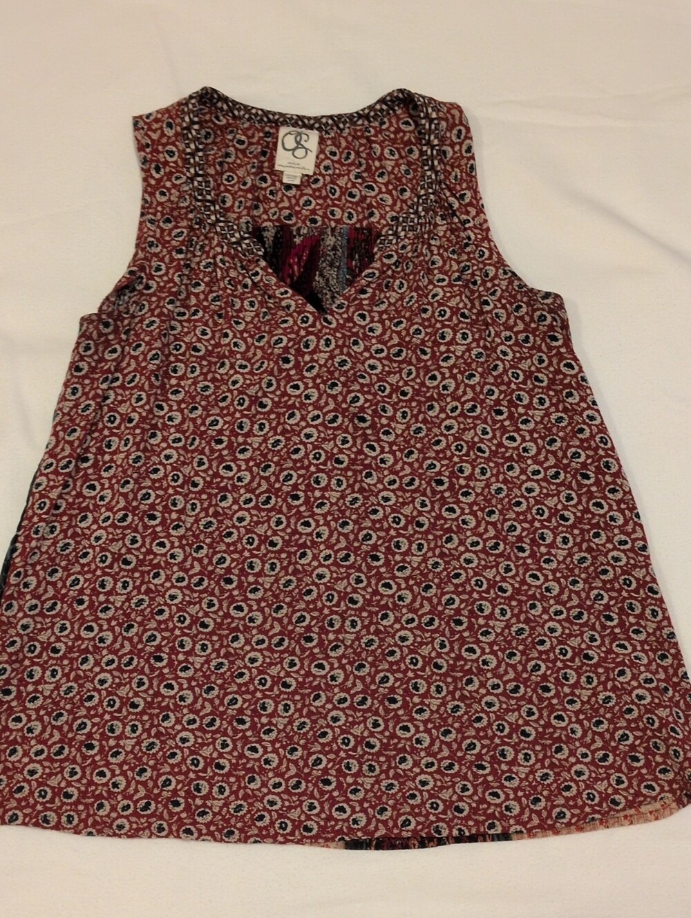One September Floral V-Neck Sleeveless Tank